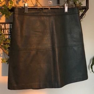 The Limited Faux Leather Skirt. Size 4.